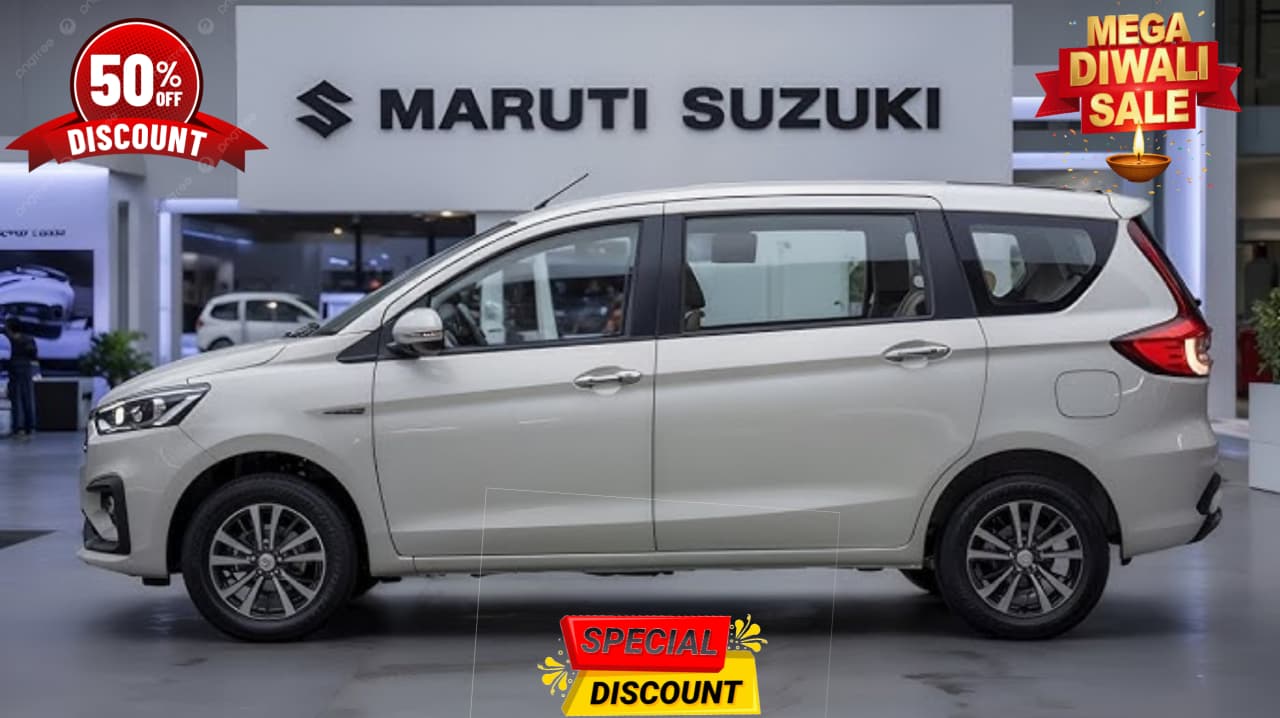 Maruti Ertiga 2025, Maruti Suzuki Ertiga, Ertiga 2025 Launch, Maruti Ertiga 2025 Price, Maruti Ertiga Diwali Offer, 50% Discount Cars, Best 7-Seater MPV, SUV Look MPV, Ertiga 2025 Mileage, Maruti Ertiga Features, Ertiga Hybrid 2025, Maruti Ertiga CNG, Maruti Ertiga Review, Diwali Car Offers 2025, Best Family Car India, Maruti Suzuki 2025 Cars, Fuel Efficient Cars India, New Car Launch 2025, Maruti Ertiga Interior, Ertiga 2025 Design, Affordable MPV India