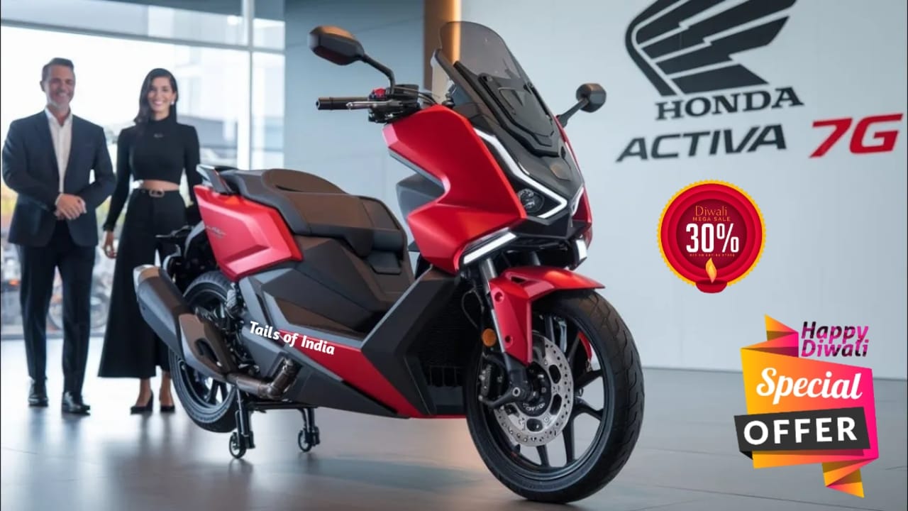 Honda Activa 7G, Activa 7G price in India, Honda Activa 7G launch 2025, Activa 7G mileage, Honda Activa 7G features, Activa 7G on road price, Honda Activa 7G review, Activa 7G smart features, Activa 7G Diwali offer, Honda Activa 7G EMI plan