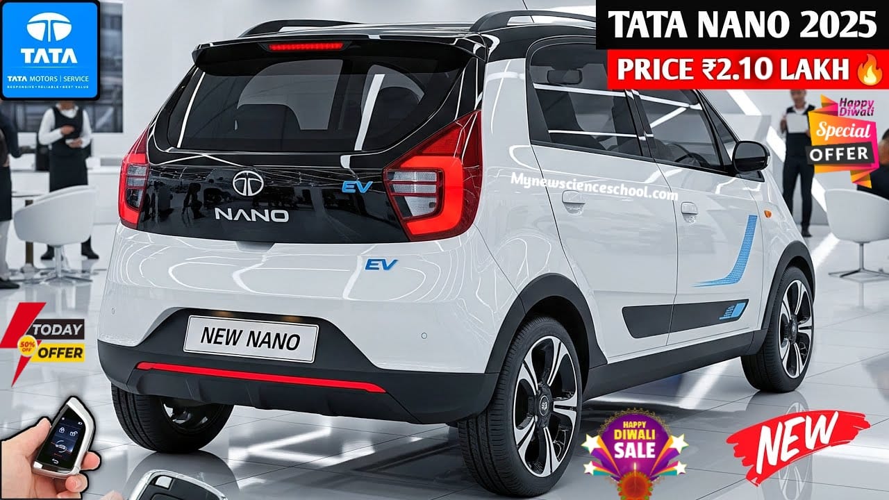 Tata Nano EV, Tata Nano EV price in India, Tata Nano EV 2025 launch, Tata Nano EV features, Tata Nano EV 380KM range, Tata Nano EV 45 min full charge, Tata Nano EV smart features, Tata Nano EV review, Tata Nano EV Diwali offer, Tata Nano EV budget electric car