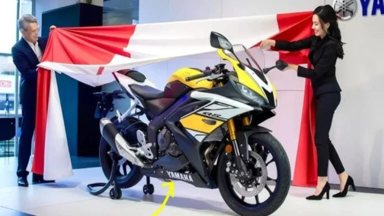 Yamaha R15 V5 2025, Yamaha Sport Bike, 155cc Liquid-Cooled Engine, 46KMPL Mileage, Chhath Puja Discount, Aggressive Sport Design, Best Sport Bike 2025, Yamaha Motorcycle Launch, Affordable Sport Bike, Yamaha R15 Features